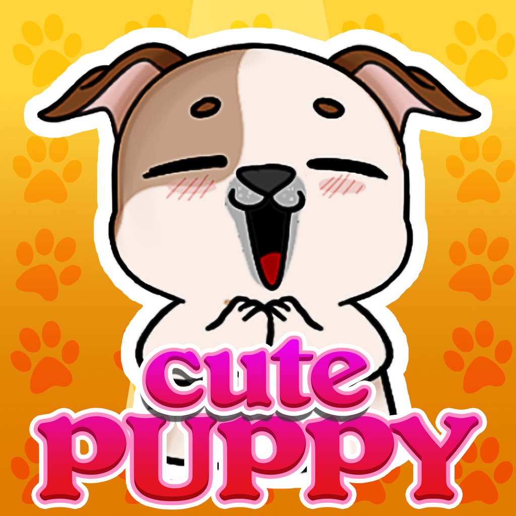 Cute Puppy Emoji app icon