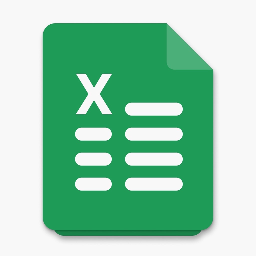 Spreadsheets app icon captured 2026-08-12