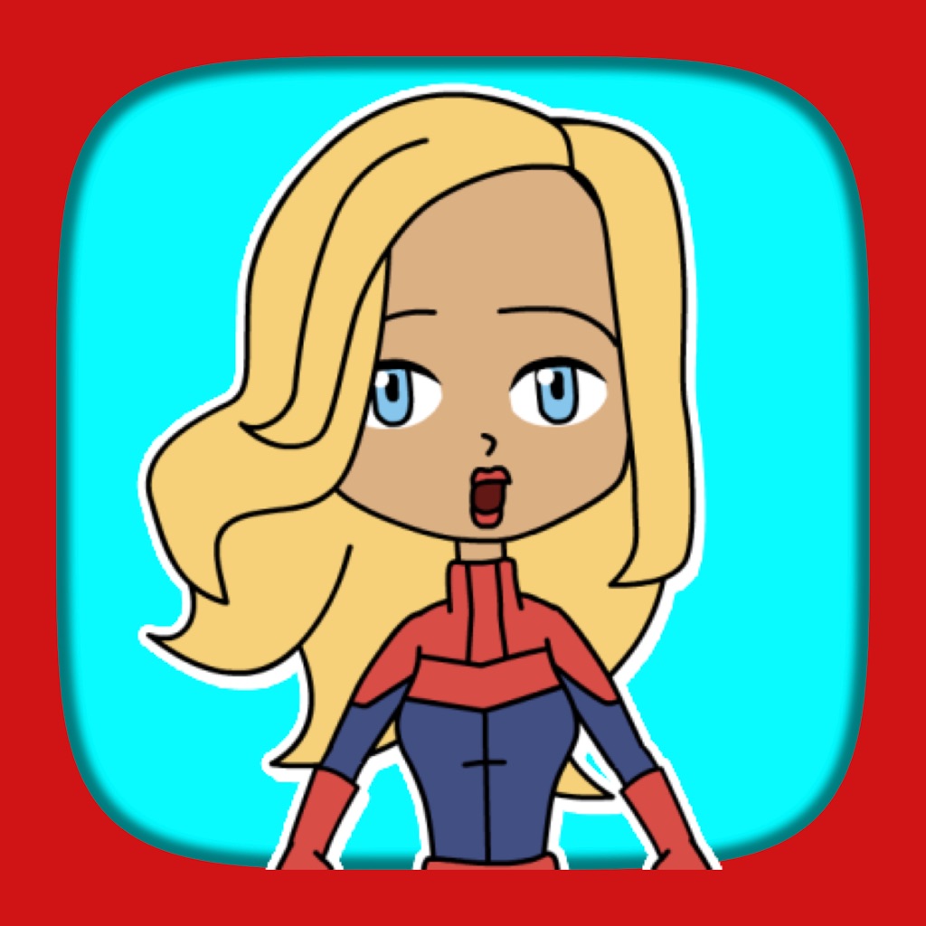Super Woman Hero Cute Stickers app icon