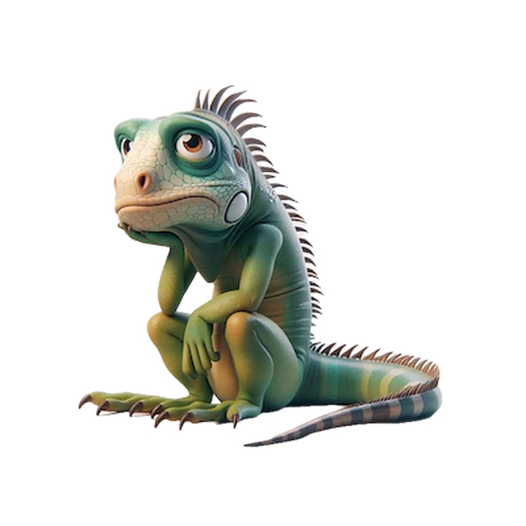 Sad Iguana Stickers app icon