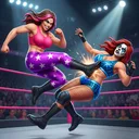 Bad Girls Wrestling Game app icon