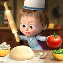 Masha and the Bear Pizza Maker app icon