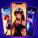Papel de parede de anime 4K app icon