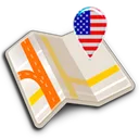 Map of New York offline app icon