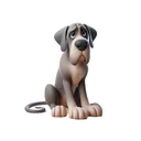 Sad Great Dane Stickers app icon