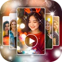 Photo video maker with music app icon