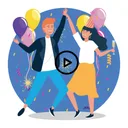 Animated Celebration Stickers app icon
