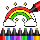 Jogos de desenhar e colorir app icon