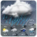 Real-time weather forecasts app icon