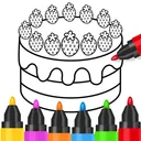 Livro de desenho para crianças app icon