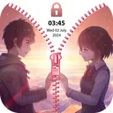 Zipper lock screen & wallpaper app icon