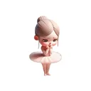 Sad Ballet Stickers app icon