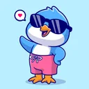 Penguin Sticker for iMessage app icon