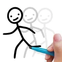Stickman: draw animation maker app icon
