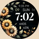 Simple Sunflowers watch face app icon