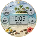Tropical Summer WearOS face app icon