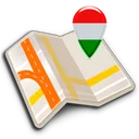 Map of Budapest offline app icon