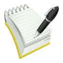 Bloco de notas e memorando app icon