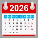 Calendar 2026 - Holidays app icon