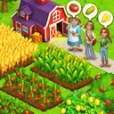 Farm Town: Merge Cozy Village app icon