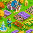 Jogos da Fazenda Feliz: Jardim app icon