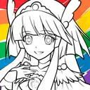 プリキュア 塗り絵 app icon