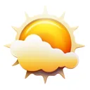 Tempo e clima previsão app icon
