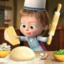 Masha and the Bear Pizza Maker app icon