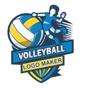 Design de logotipo de voleibol app icon