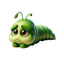 Sad Caterpillar Stickers app icon