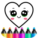 Jogos pintar colorir infantil app icon