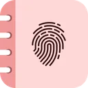Diário, caderno com senha app icon